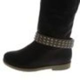 Paire de bijoux de bottes clous en pointes, DH003 Noir-Gris Taupe - 3853-32389