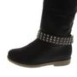 Paire de bijoux de bottes cloutés SHANIE Noir - 3853-32390