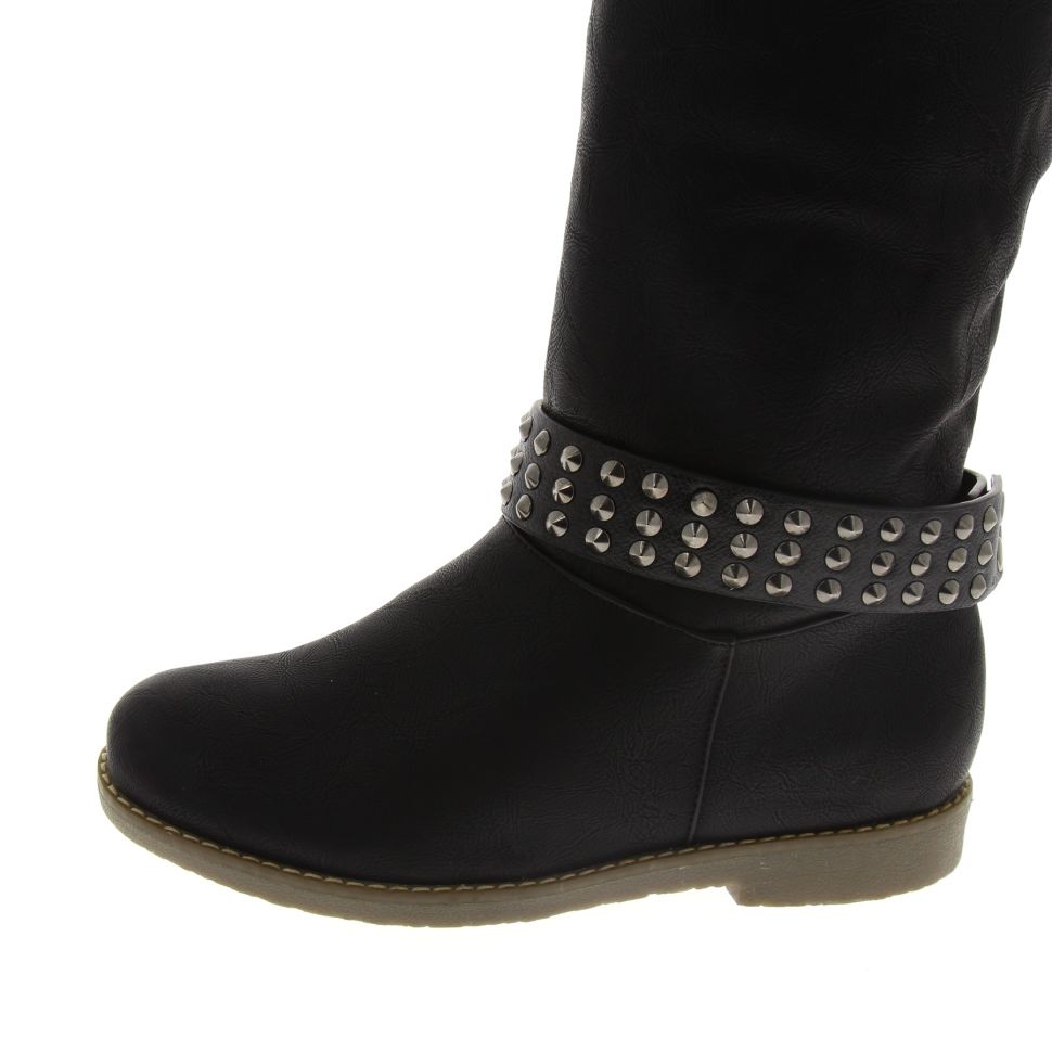 Paire de bijoux de bottes cloutés SHANIE Noir - 3853-32390