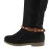 Paire de bijoux de bottes tête de mort, DH004 Taupe-Gris Brown (Golden) - 4212-32393