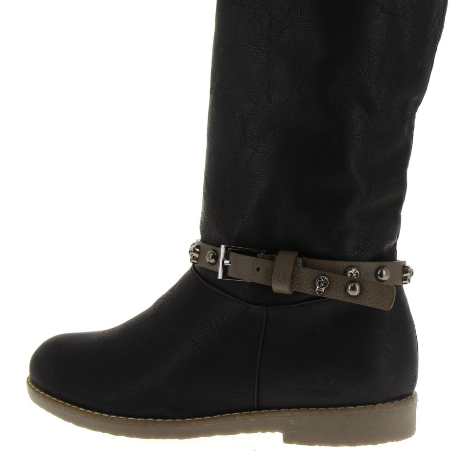 Paire de bijoux de bottes tête de mort SANCIA Taupe - 4212-32395