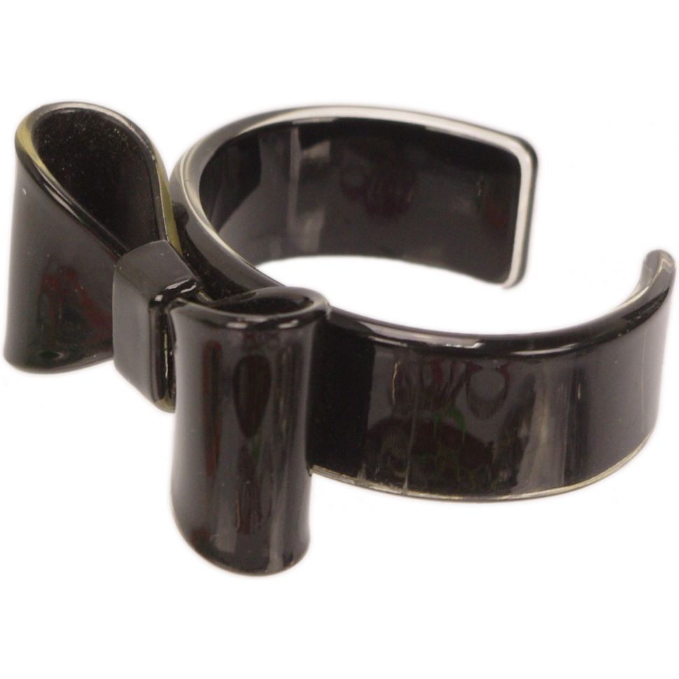 Bracelet acrylique, Noeud Papillon, BR-11 Noir - 3167-32396