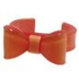 Bracelet acrylique, Noeud Papillon, BR-11 Orange - 3167-32398