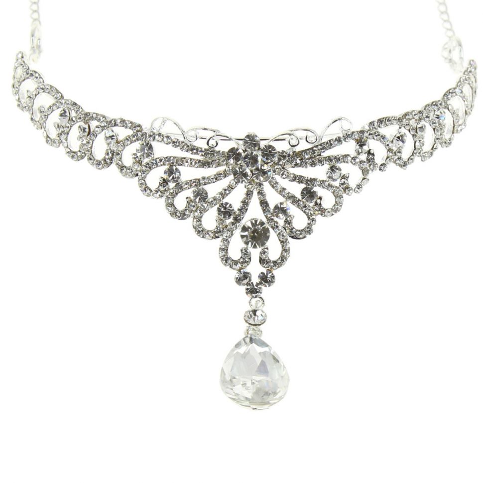 Serre-tête courronne, Argent Silver (White) - 9934-32434