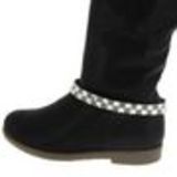 Paire de bijoux de bottes strass, 6110 Marron-Or Bleu-Blanc - 6111-32464