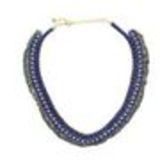 Collier cordons similicuir Blue - 5148-32484