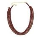 Collier strass et tressé Jema Rouge - 5148-32488