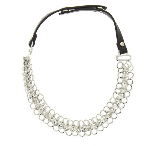 Collier cordons similicuir Silver - 4649-32507