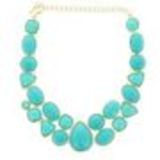 Collier doré strass Naouele Bleu - 7487-32516