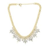collana di strass in oro Nadie
