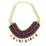 Collier cordons similicuir Fuchsia-Purple - 5165-32562