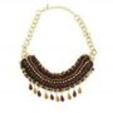 Collier strass et tressé Shyrel Rouge - 5165-32564