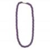 Collier strass et tressé cordons, 5302 Noir-Argent Violet - 9498-32586