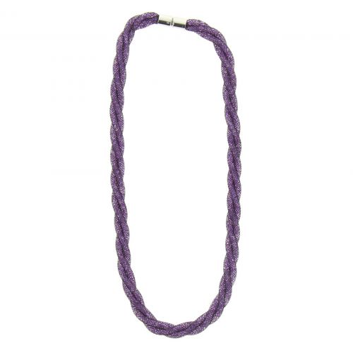 Collier Twisted Crystal Dust 9498 Violet - 9498-32586
