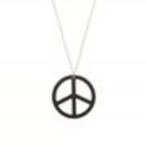 Collier acrylique peace and love Black - 1706-32646