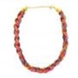 Collier cordons tresse similicuir Multicouleur - 3437-32683