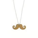 Sautoir pour femme acrylique moustache