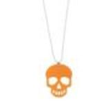 Collier acrylique Tête de mort, AOS-14 Orange - 1319-32715