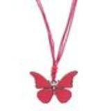 collier papillon à cordons, DN9231 Rose - 1721-32828