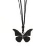 collier papillon à cordons, DN9231 Noir - 1721-32830