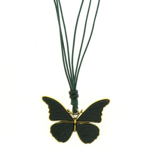 Butterfly necklace Pine green - 1721-32832