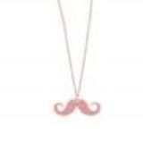 Collier chaines, moustache A05-41 Saumon - 3965-32864