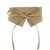 LEHNA Large leatherette belt Light beige - 9248-32897