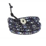 Bracelet cuir chanluu Cristal Chayna