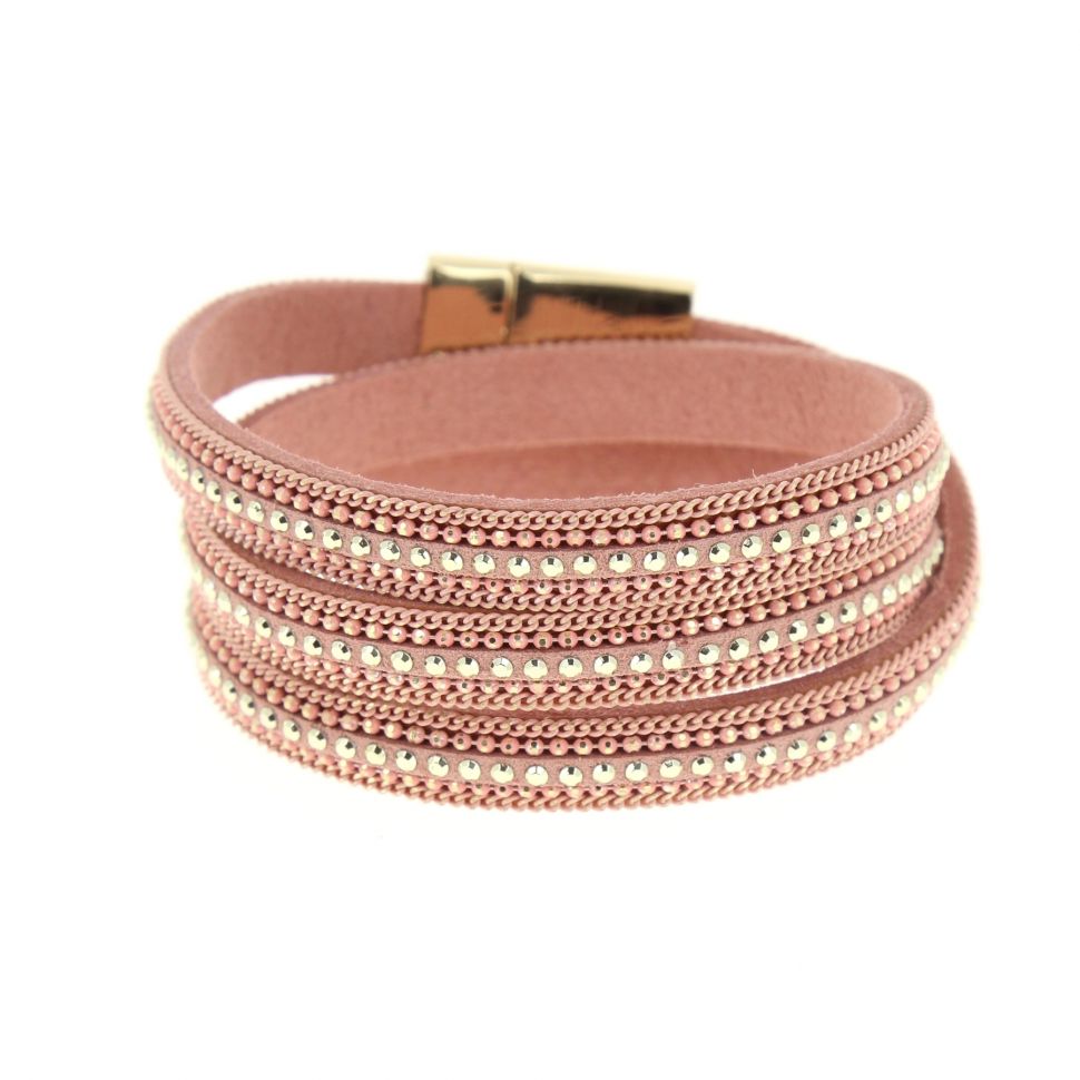 Bracelet wrap chaines AMAPOLA Rose - 9956-33000