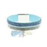 Bracelet cuir aimantés strass, 6201 Muticolore Bleu - 9957-33005
