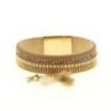 Bracelet cuir aimantés strass, 6201 Muticolore Golden - 9957-33037