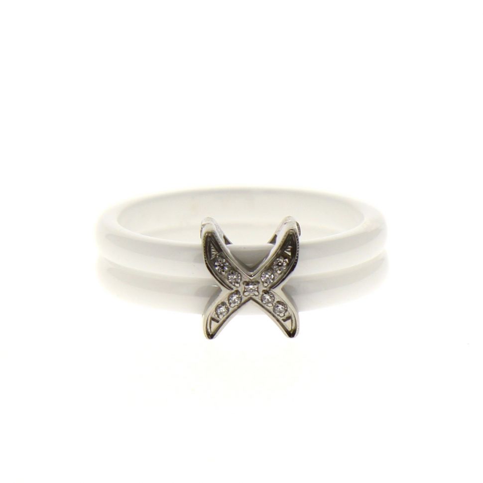 Bague céramique LAURYS Blanc - 9962-33096