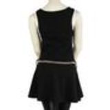 Robe dos ouvert, 8256 Blanc Noir - 9997-33485