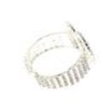 Bracelet manchette strass cœur 6423 Argenté - 6423-33715