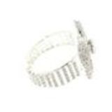 Bracelet manchette fleurs 6439 Argenté - 6440-33729