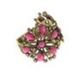 Bracelet des fleur, 6027 Noir Fuchsia - 6027-33738