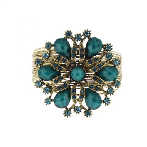 Bracelet fleur Bleu - 6034-33747