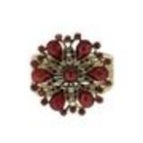Bracelet fleur, 6030 Noir Rouge - 6034-33749