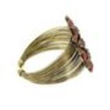 Bracelet fleur, 6030 Noir Rouge - 6034-33755