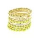 Bracelets 10 bangles Jaune Fluo - 4956-33770