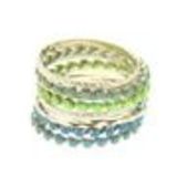 Bracelets 10 bangles Bleu-vert - 4956-33775