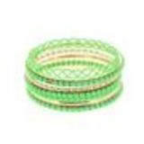 Bracelets de 8 Bangles Couleur FLUO Vert fluo - 1994-33781