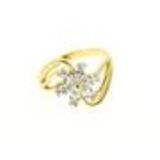 Rhodium rhinestones ring CHARLOTTE