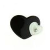 Bague coeur à strass Shirine Noir (Blanc) - 1701-34320