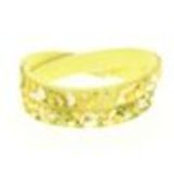 Bracelet 2 tour à strass, 7884 Argent Jaune - 10045-34344