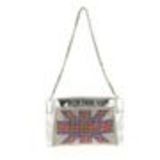 Sac pochette english Flag ANAIS Argenté - 10053-34464