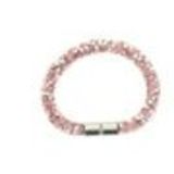 Bracelet double tours similicuir 3350 Vert fluo Pink-Grey - 9445-34551