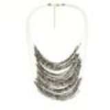 Collier femme, Coeur en strass, XS-2259 White (Grey) - 10068-34614