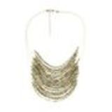 Collier femme, Coeur en strass, XS-2259 Golden (White) - 10068-34618