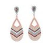 Boucles d' oreilles papillon Multicouleur-Rose - 10093-34863